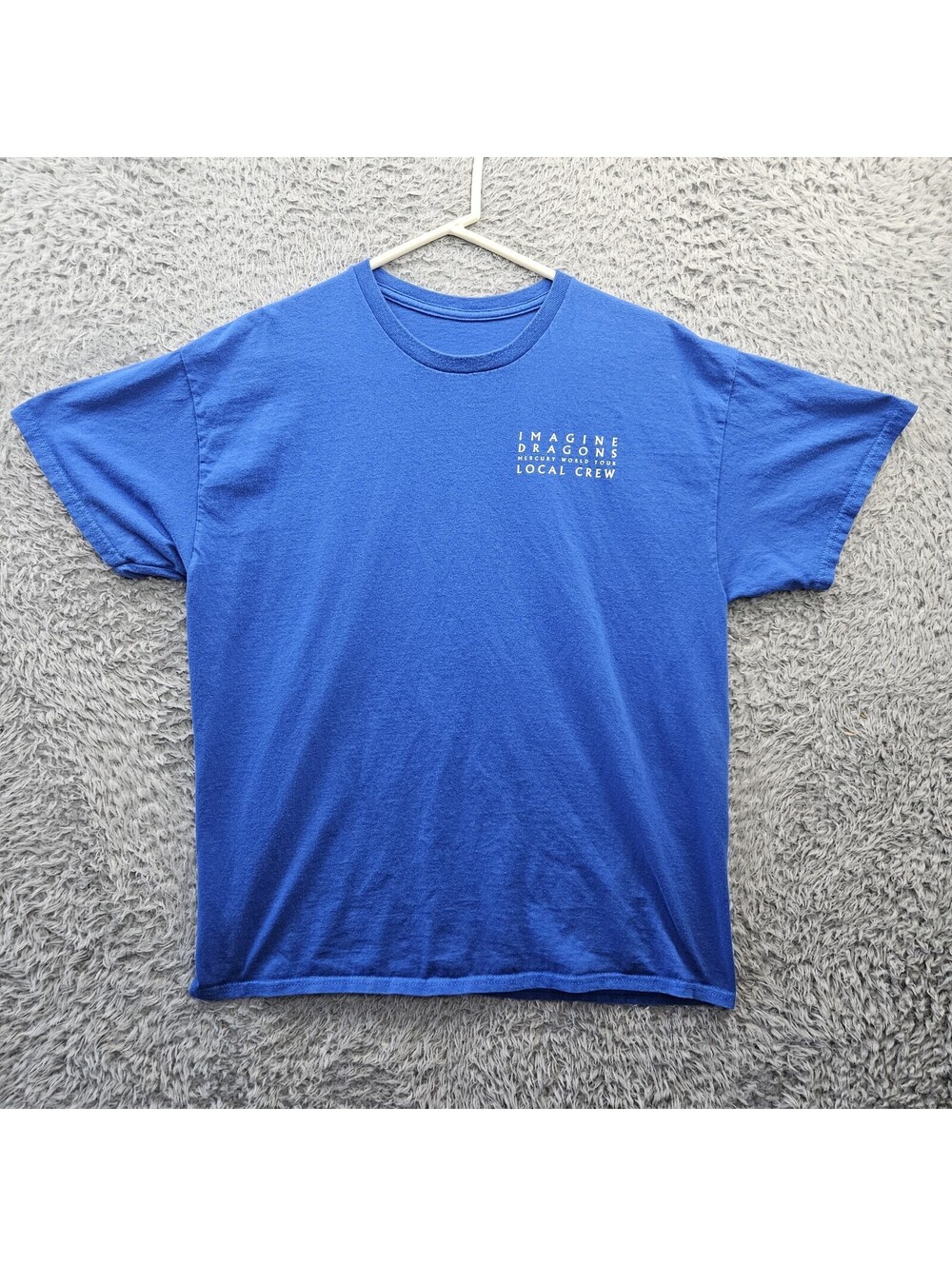 Imagine Dragons Band T Shirt Local Crew Roadie Employee Men XL Blue Cotton